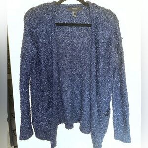 Women’s Navy Popcorn Cardigan